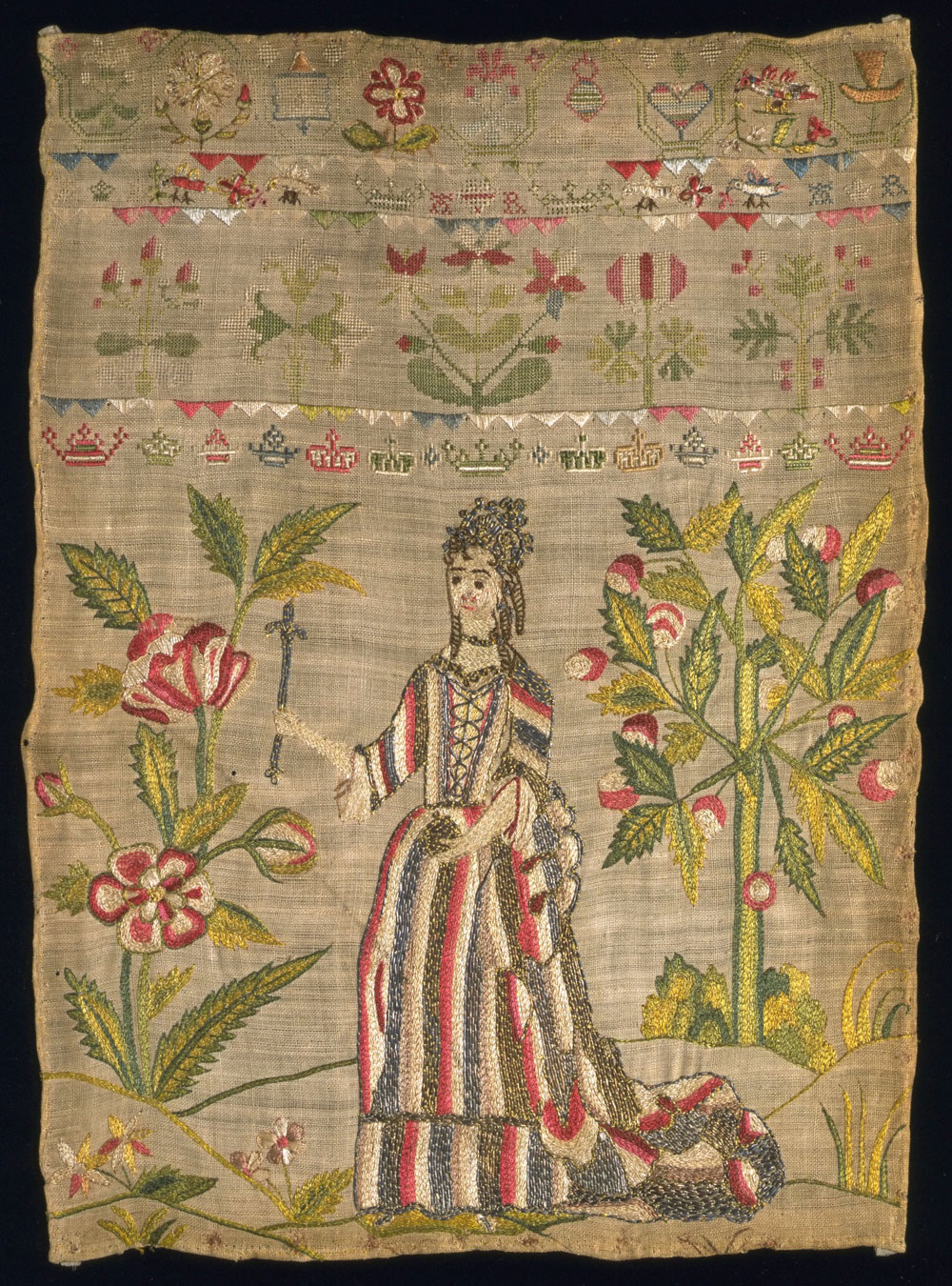18Th Century Embroidery Patterns A History Of Samplers Victoria And Albert Museum