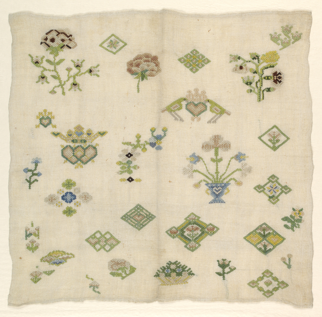 18Th Century Embroidery Patterns Sampler Netherlands 18th Century Objects Collection Of Cooper