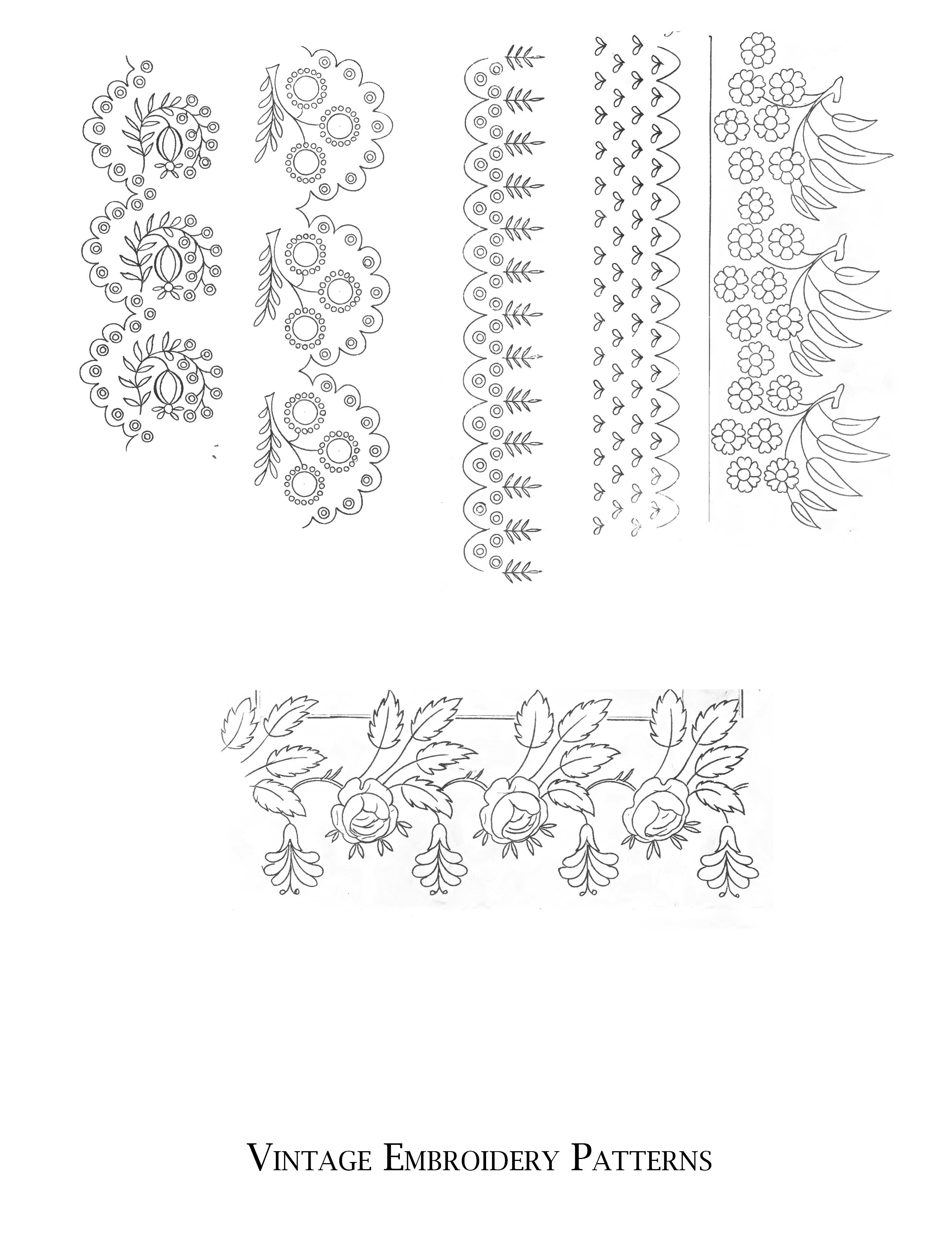 Antique Embroidery Patterns Embroidery Patterns Archives Page 2 Of 2 The Graffical Muse