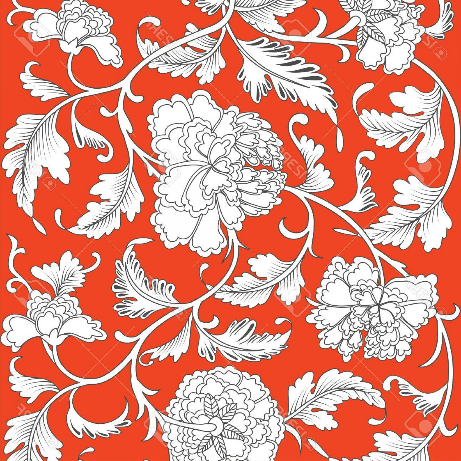 Asian Embroidery Patterns L Flower Vector Chinese Geekchicpro