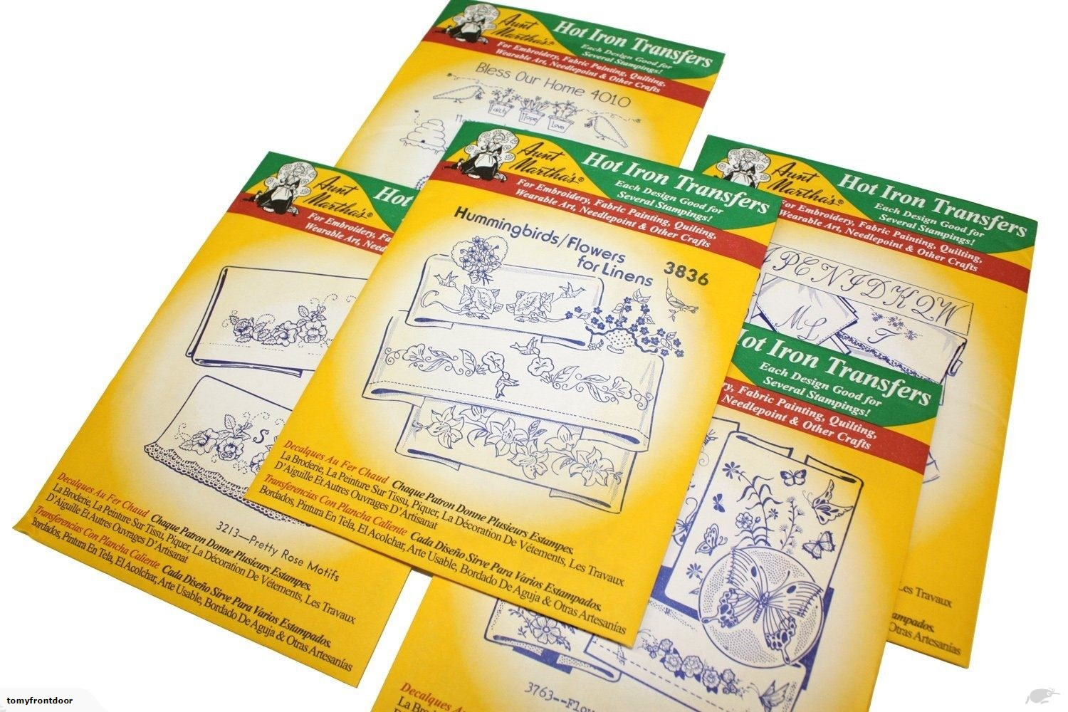 Aunt Martha Embroidery Patterns 1 Pack Aunt Marthas Iron On Transfer