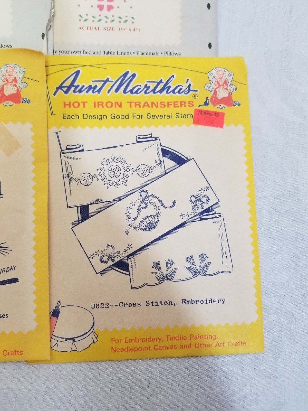 Aunt Martha Embroidery Patterns Aunt Marthas Hot Iron Transfers 3622 Tulips And 50 Similar Items