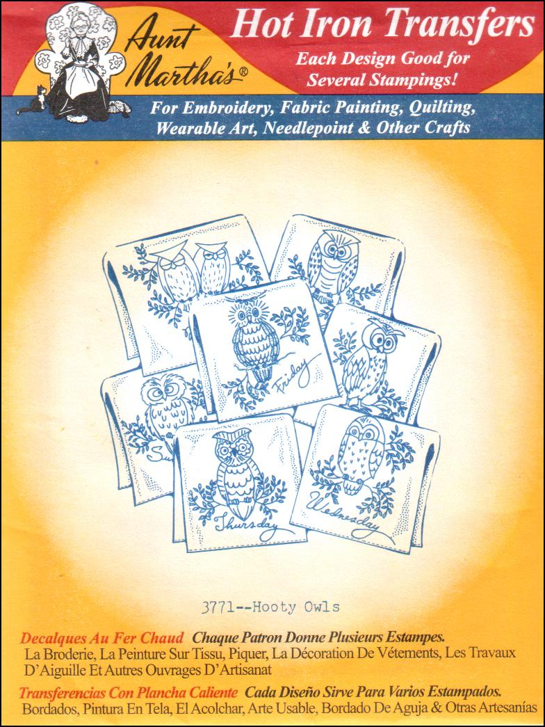 Aunt Martha Embroidery Patterns Aunt Marthas Hot Iron Transfers For Sewing And Embroidery Fabric