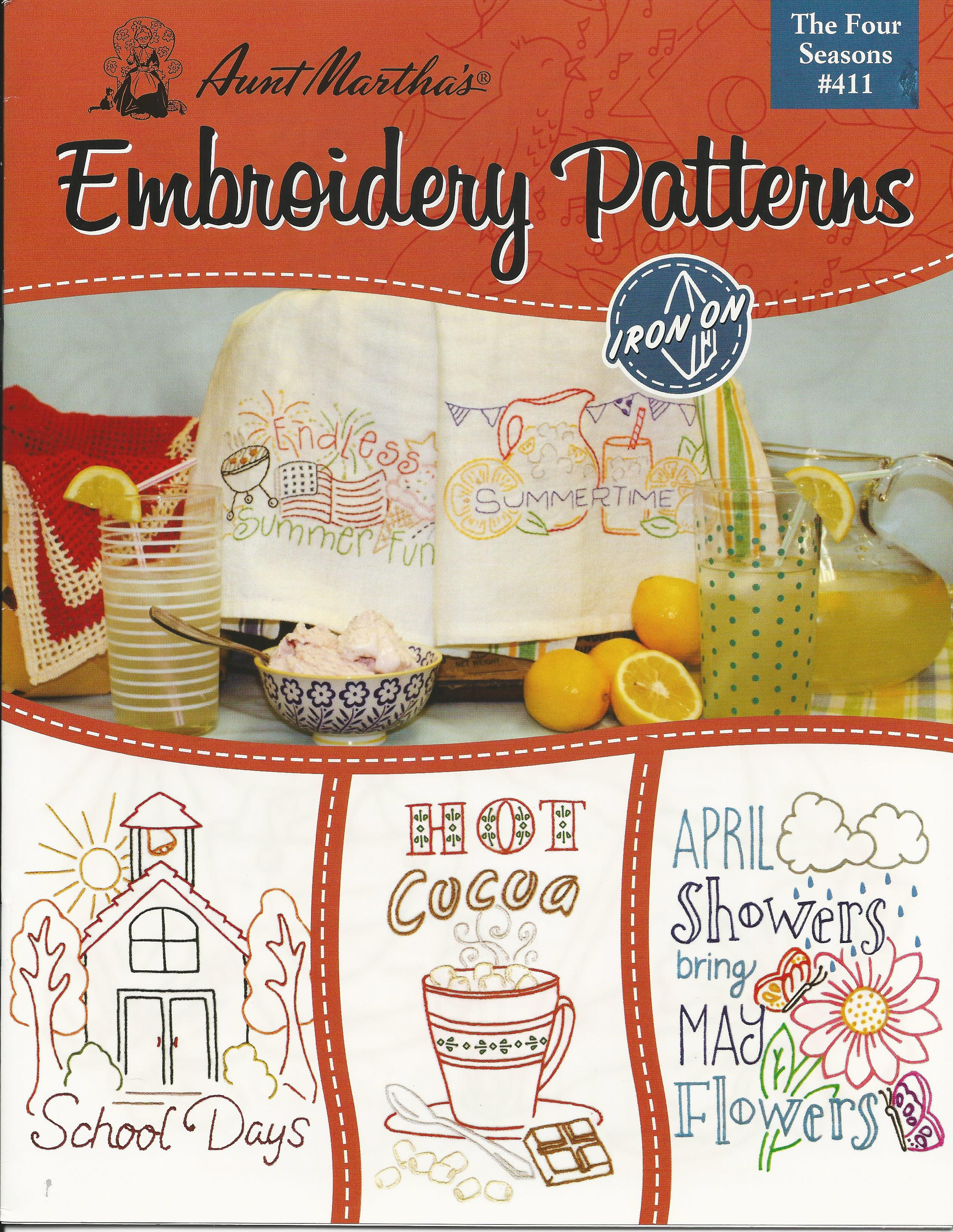 Aunt Martha Embroidery Patterns The Four Seasons Am411 Embroidery Patterns Aunt Martha Quilts Of