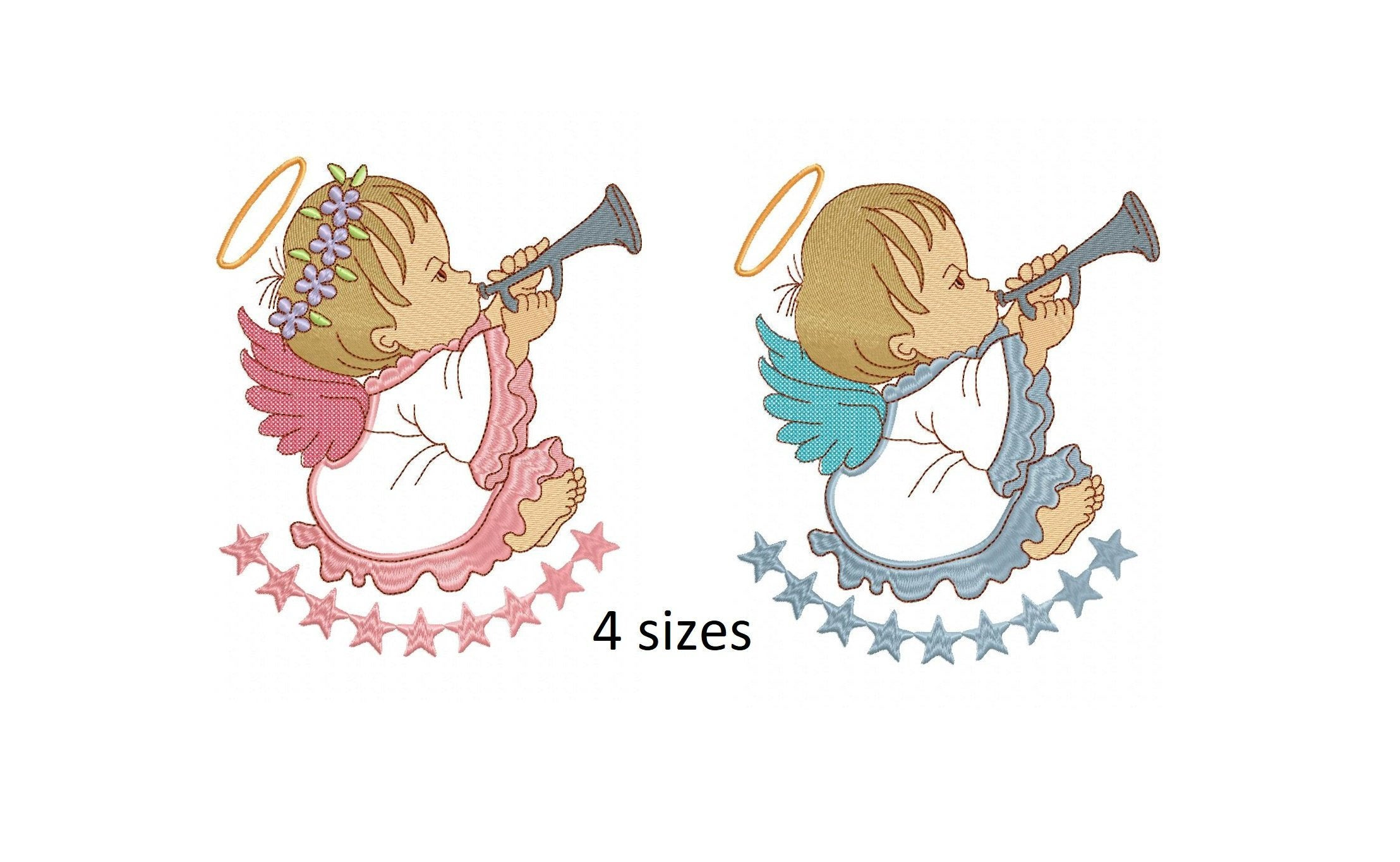 Baby Embroidery Patterns Ba Angels Girl And Boy Embroidery Designs Angel Embroidery Design Machine Embroidery Pattern Ba Embroidery Design Ba Angel Design