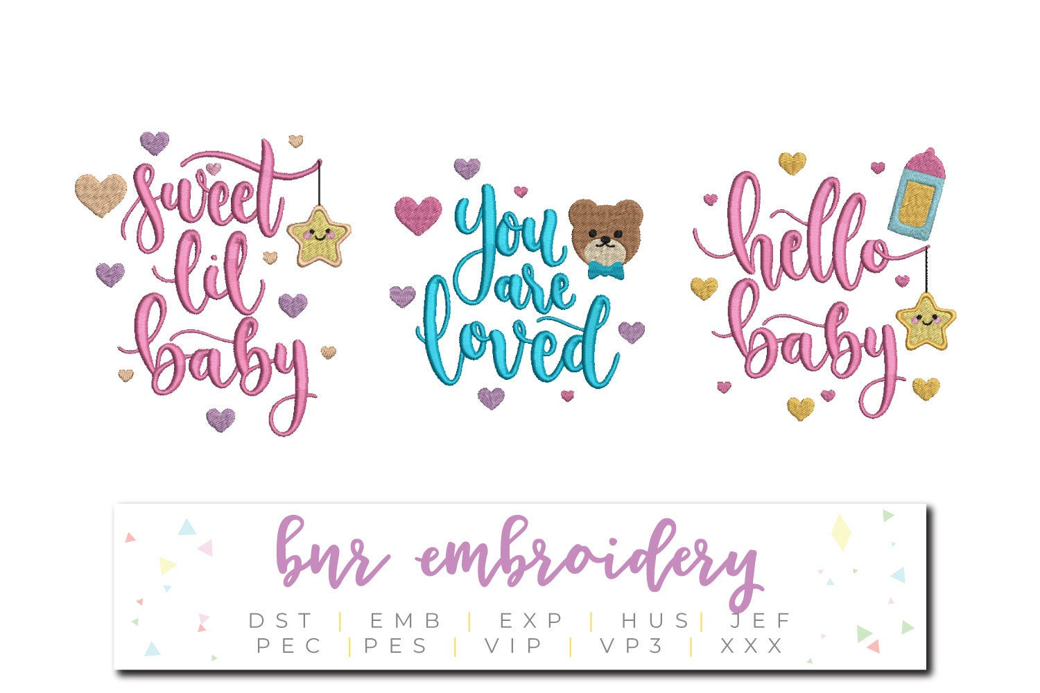 Baby Embroidery Patterns Ba Machine Embroidery Designs 3 Ba Embroidery Designs Embroidery Pattern Embroidery File Instant Download