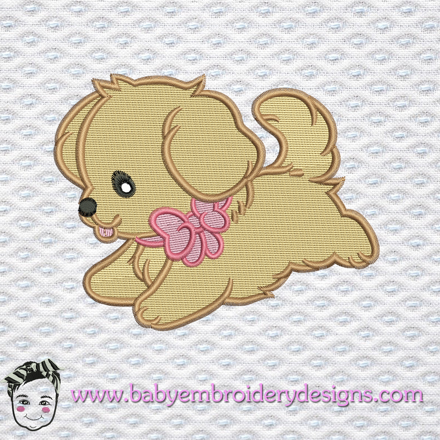 Baby Embroidery Patterns Embroidery Designs Ba Golden Retriever Instant Download