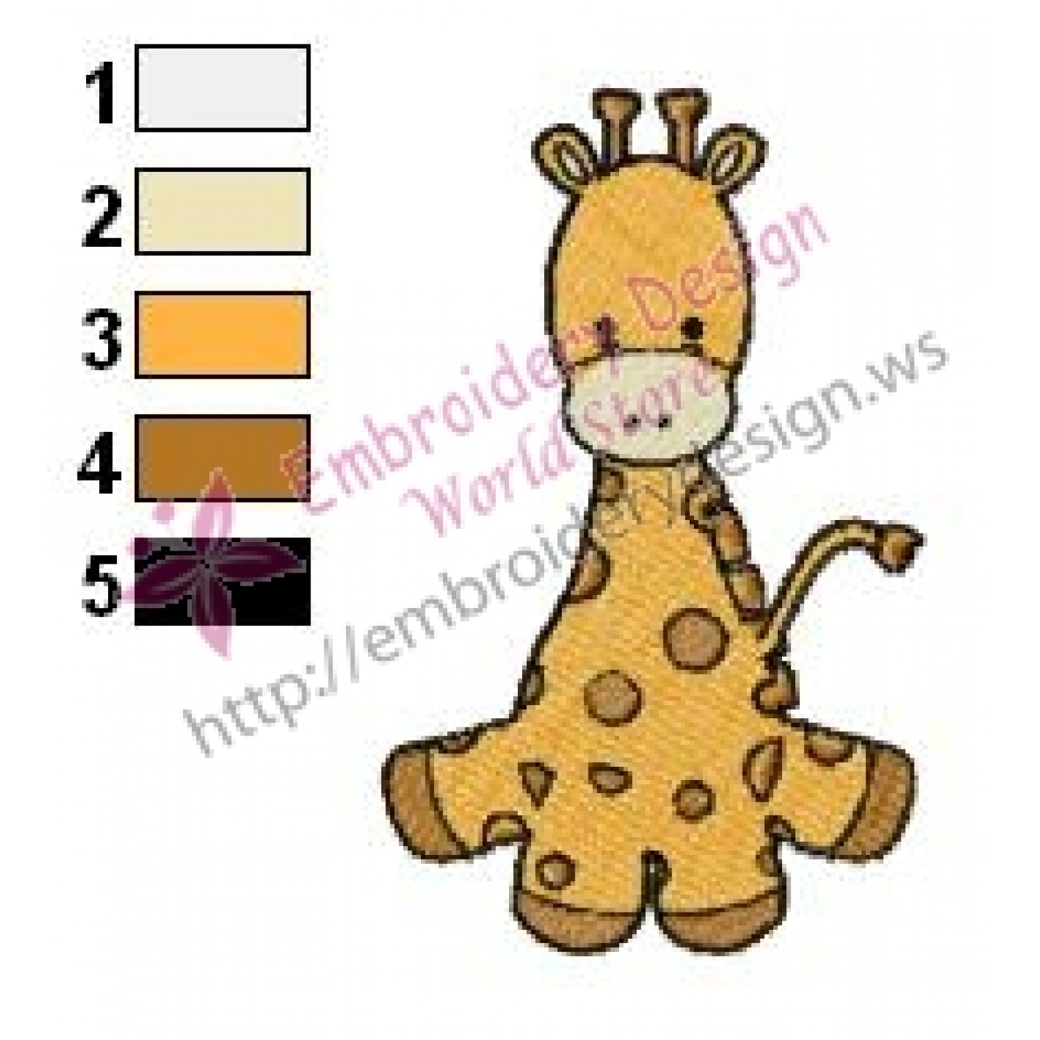 Baby Embroidery Patterns Giraffe Ba Embroidery Design