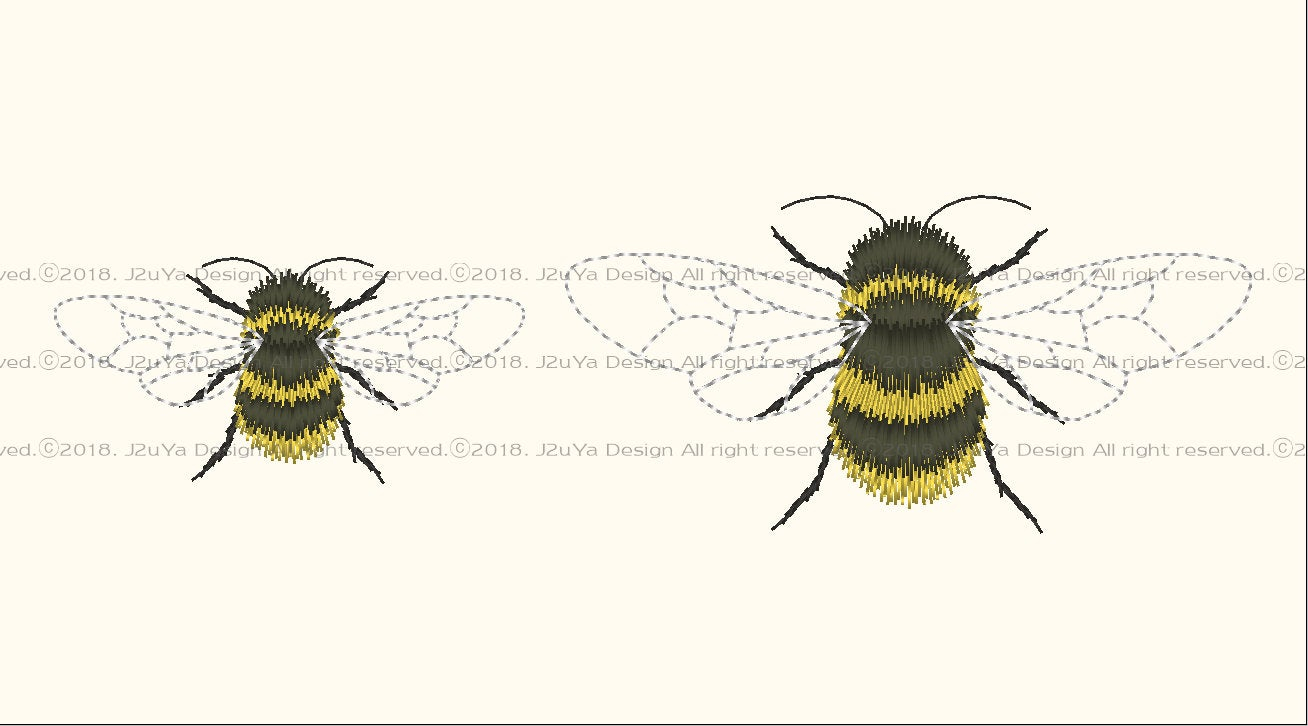 Bee Embroidery Pattern Machine Embroidery Pattern Bumble Bee Pattern Bee Embroidery Pattern Insect Embroidery 4x 4 Hoop Size Instant Download