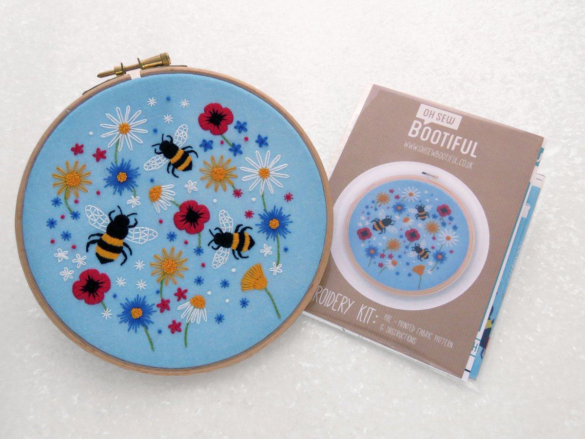 Bee Embroidery Pattern Oh Sew Bootiful On Twitter Bees Embroidery Pattern Wildlowers
