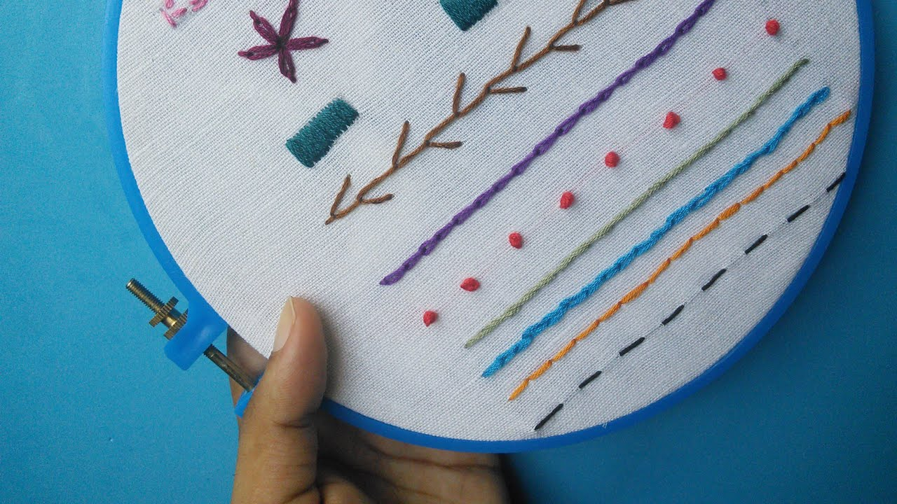 Beginner Embroidery Patterns Hand Embroidery For Beginners Part 2 10 Basic Stitches Handiworks 52