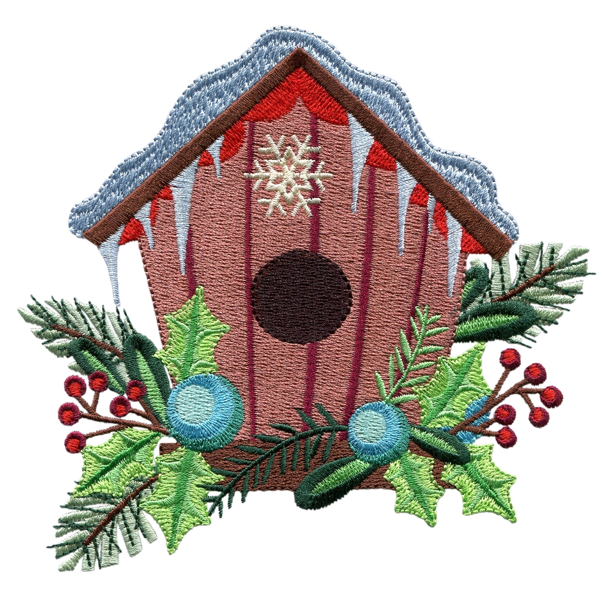 Bird Embroidery Pattern Birdhouse Winter Is For The Birds Embroidery Design