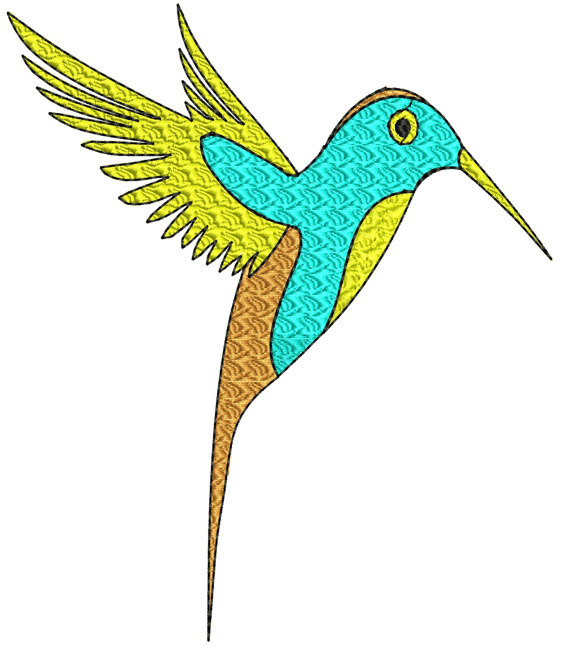 Bird Embroidery Pattern Colorline Bird Embroidery Design