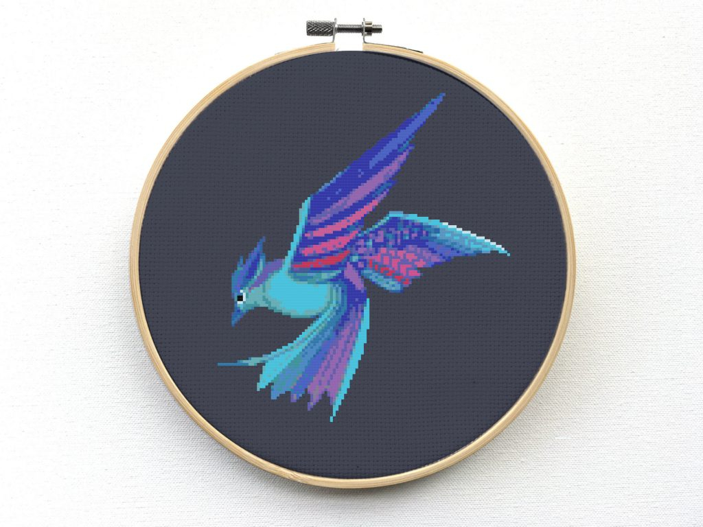 Bird Embroidery Pattern Mandala Phoenix Cross Stitch Pattern Bird Embroidery Pattern Leia Patterns
