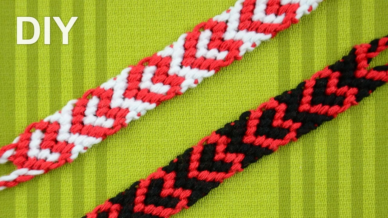 Bracelet Patterns With Embroidery Floss Heart Friendship Bracelet For Valentines Day Diy Tutorial