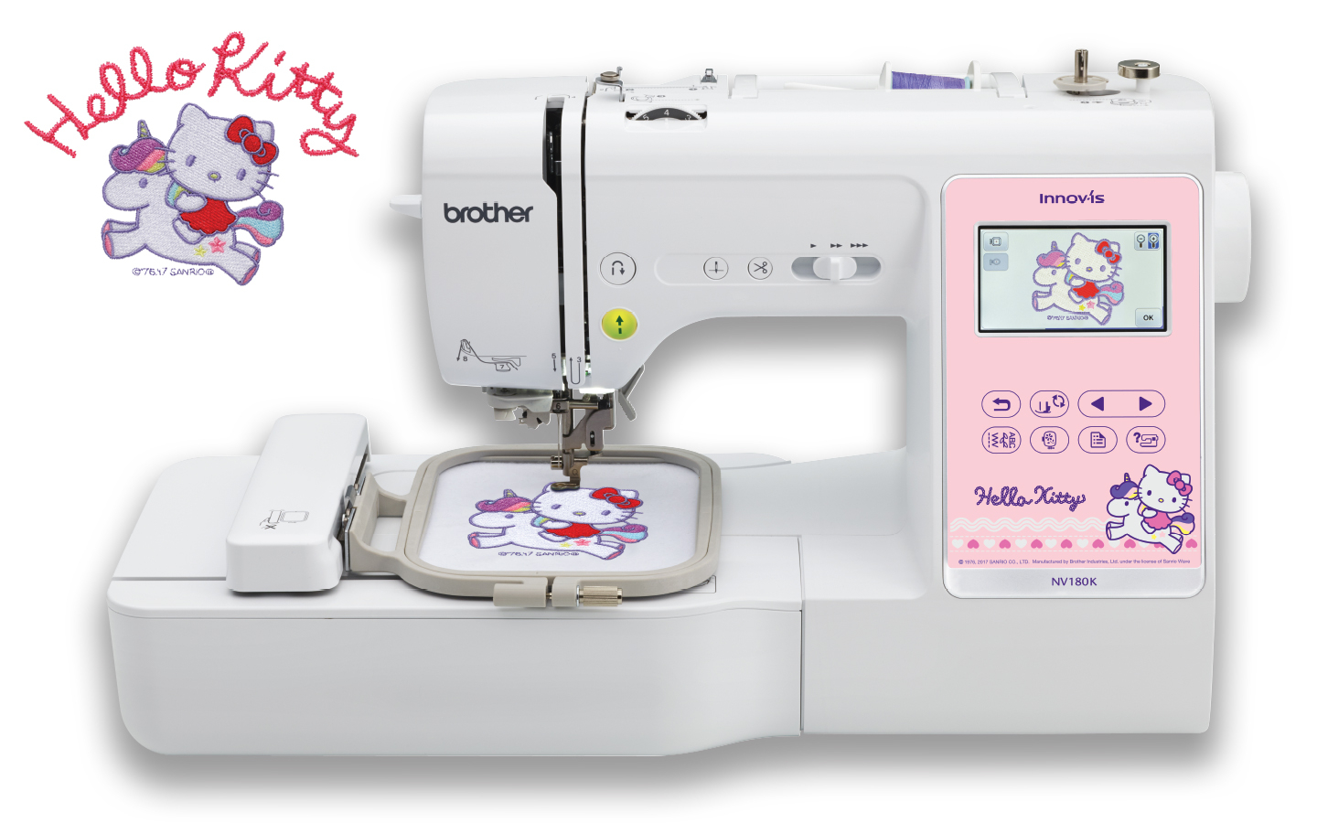 Brother Embroidery Machine Patterns Brother Launches Special Edition Hello Kitty Home Sewing Machine