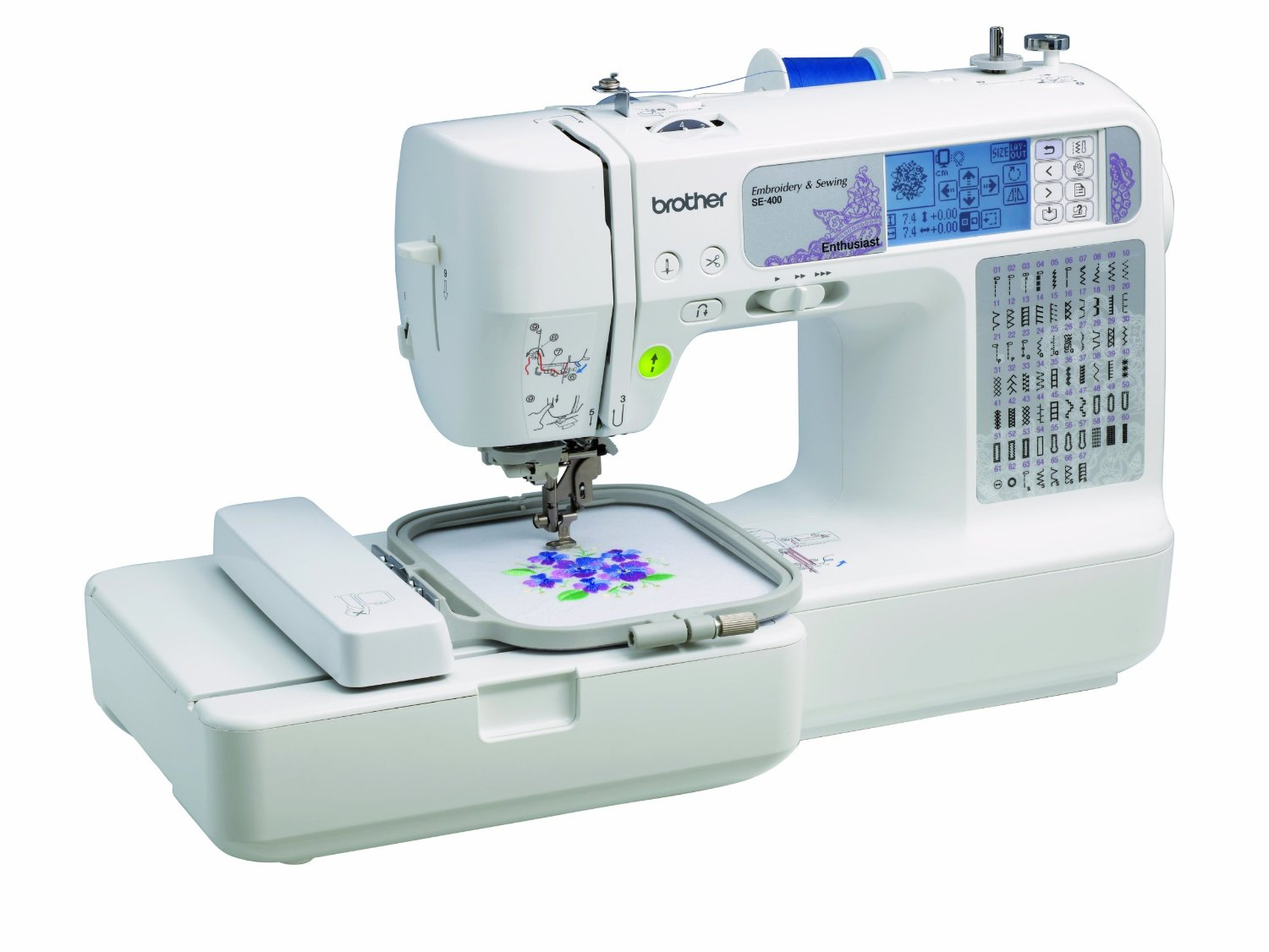 Brother Embroidery Machine Patterns Brother Se400 Sewing And Embroidery Machine Nice All Purpose Machine