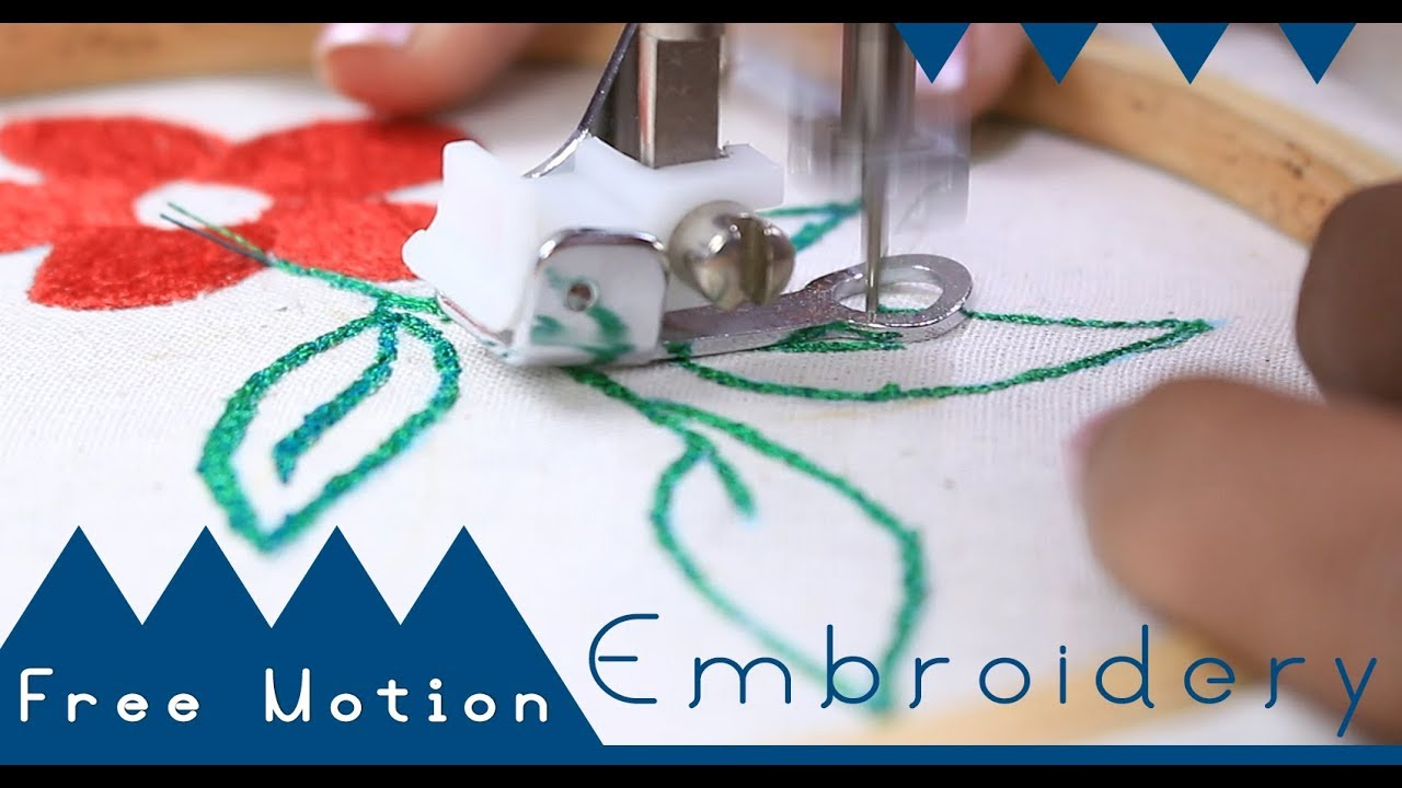 Brother Embroidery Patterns Free Class 50 How To Use Free Motion Embroidery Foot For Beginners Brother Gs2700