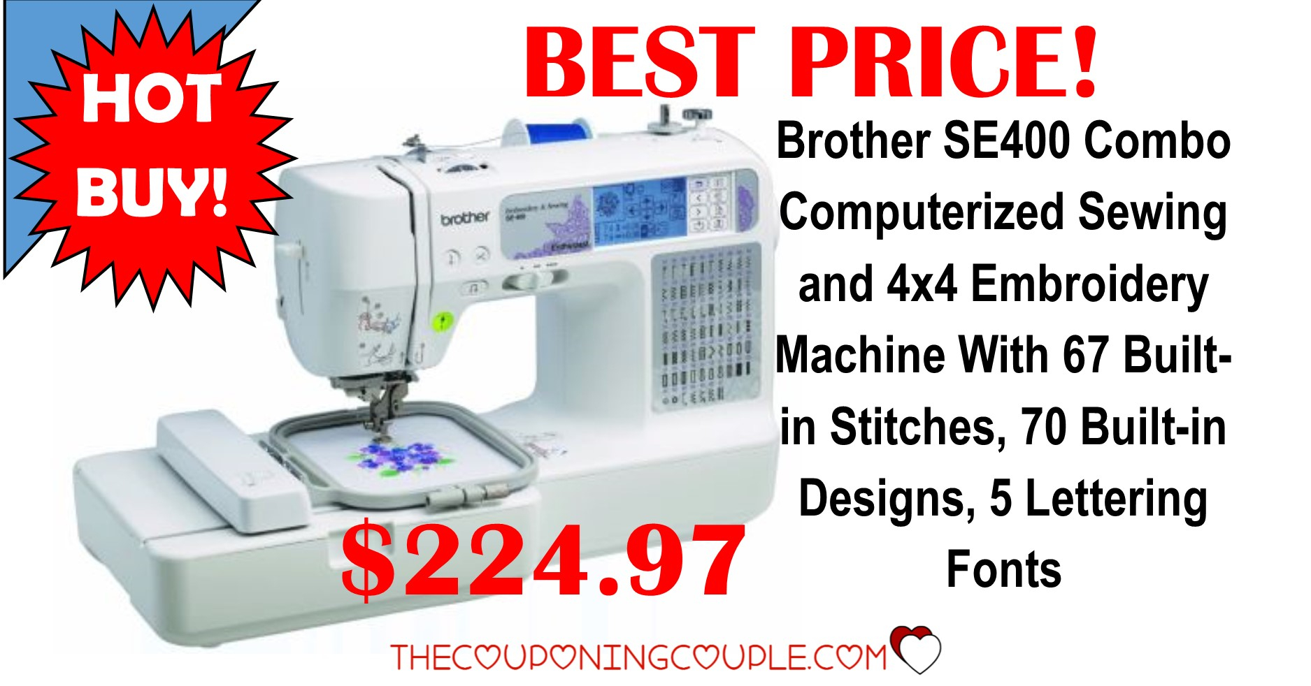 Brother Se400 Embroidery Patterns Brother Se400 Combination Computerized Sewing Machine