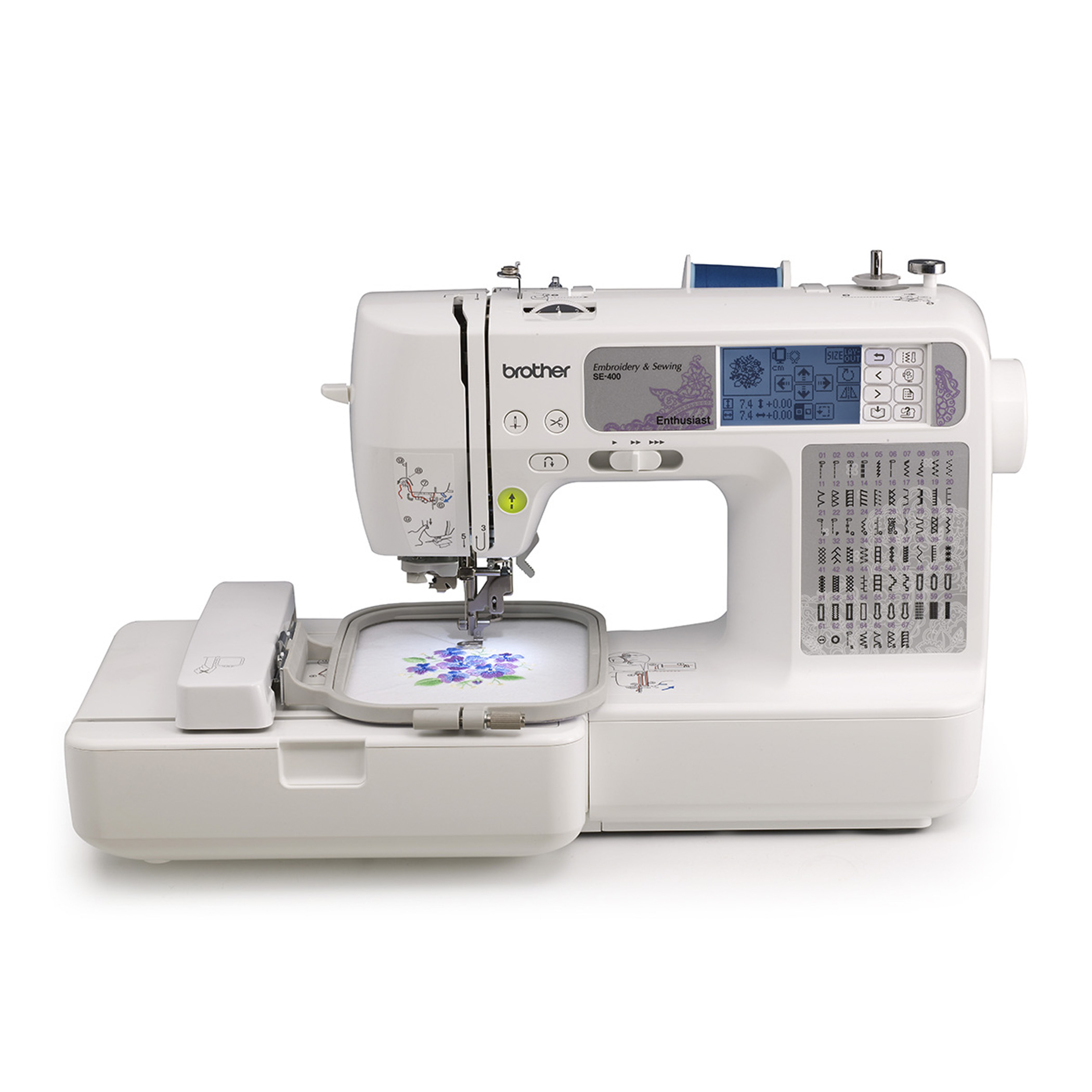 Brother Sewing Machine Embroidery Patterns Brother Se 400 Computerized Sewing Embroidery Machine