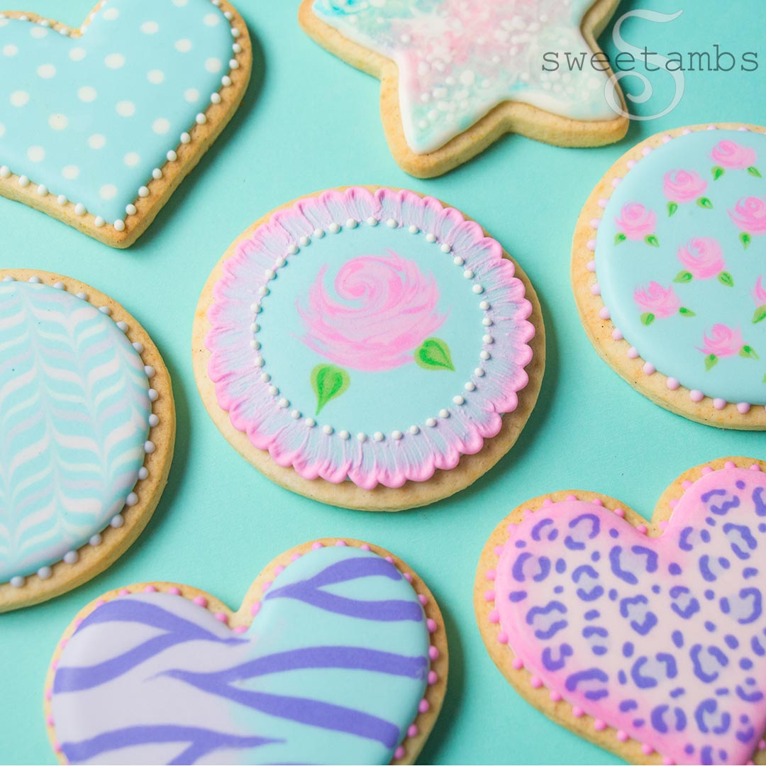 Brush Embroidery Patterns Cookie Decorating Classessweetambs