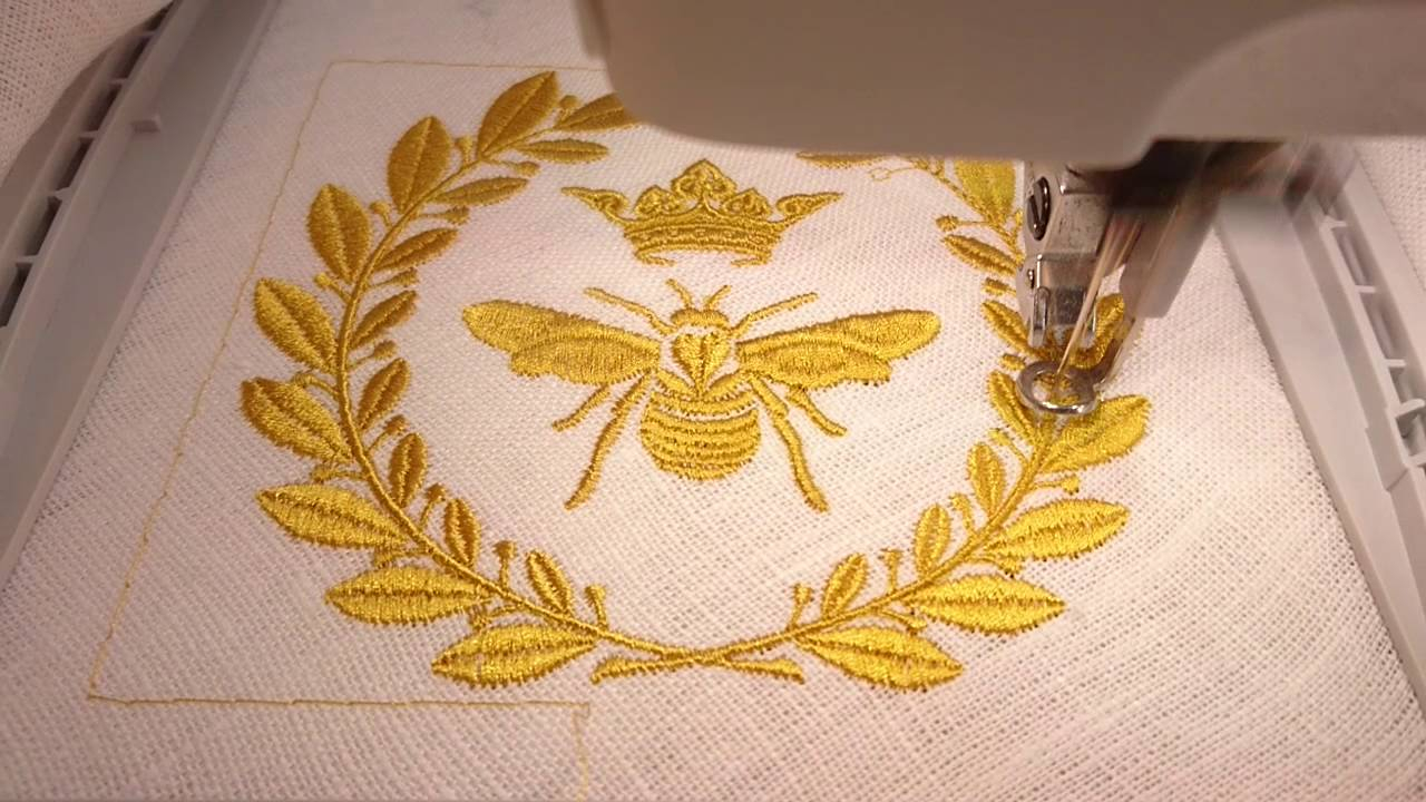 Bumble Bee Embroidery Pattern Machine Embroidery Design Royal Bee Royal Present Embroidery