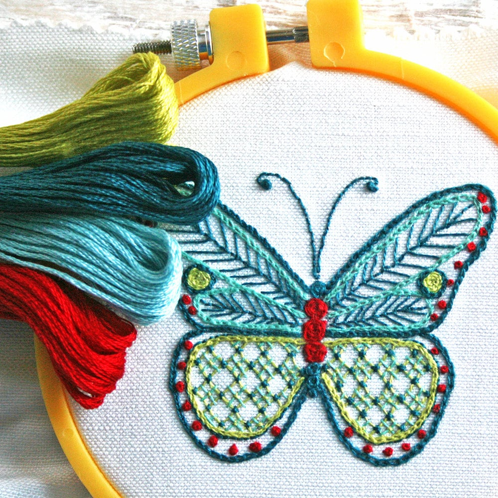 Butterfly Embroidery Pattern 15 Embroidery Patterns That You Can Start Sewing Today