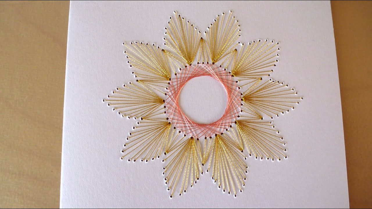 Card Embroidery Patterns Diy Easy Flower Embroidery Card