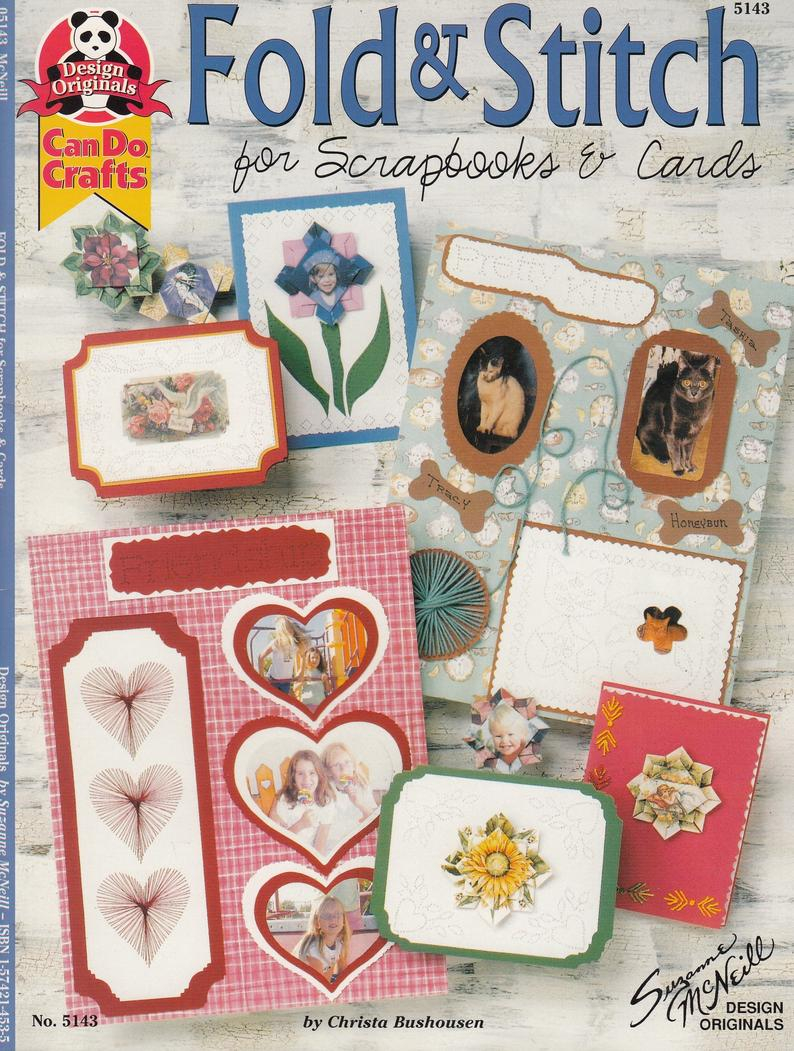 Card Embroidery Patterns Fold Stitch For Scrapbooks And Cards Pin Punch Embroidery On Paper Tea Bag Folds Embroidery And Paper Crafting Designs Card Making