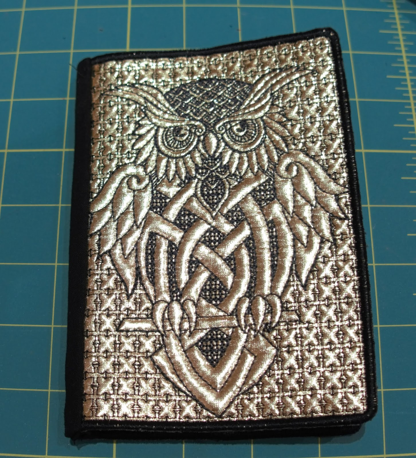 Celtic Embroidery Pattern Annes Blog Celtic Owl Notebook Cover In The Hoop Machine