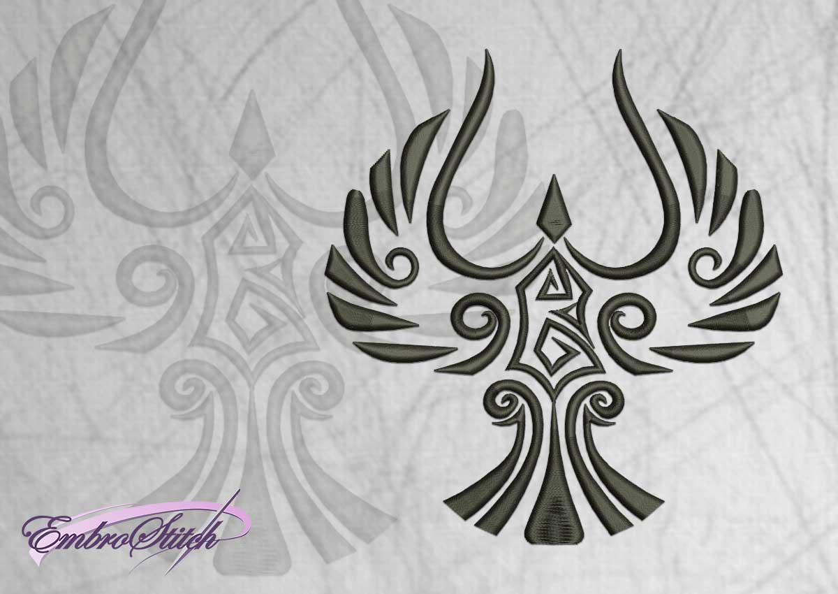 Celtic Embroidery Pattern Celtic Bird Embroidery Design 3 Sizes