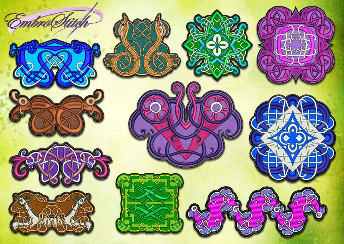 Celtic Embroidery Pattern Celtic Symbols Collection Embroidery Designs