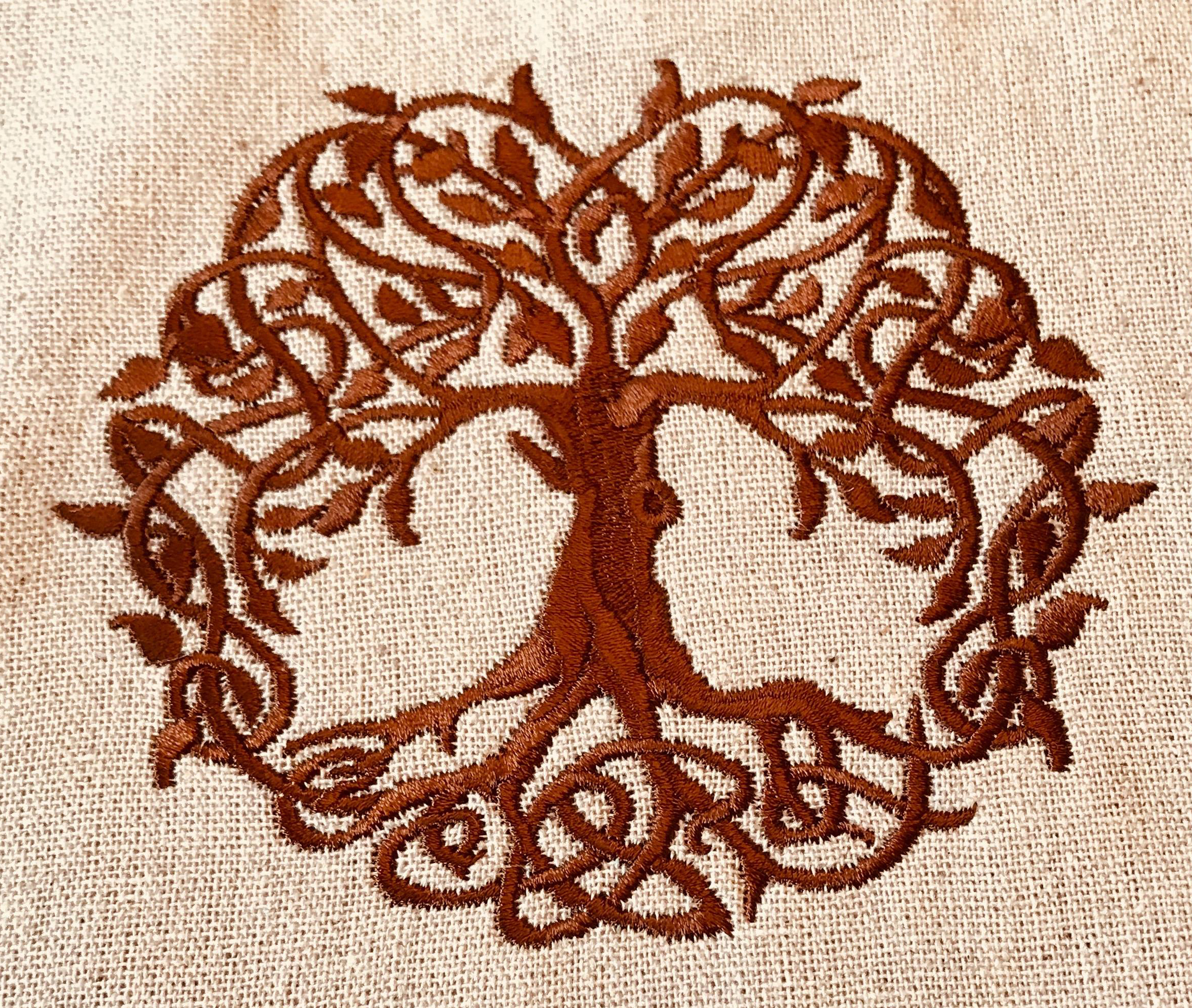 Celtic Embroidery Pattern Celtic Tree Of Life Embroidery Design Satin