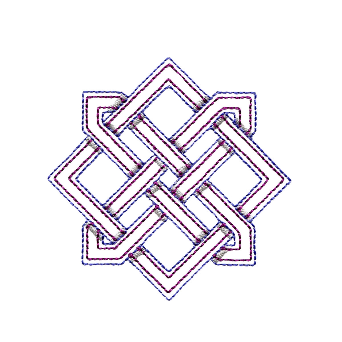 Celtic Embroidery Pattern Diamond Outline Celtic Knot Embroidery Design