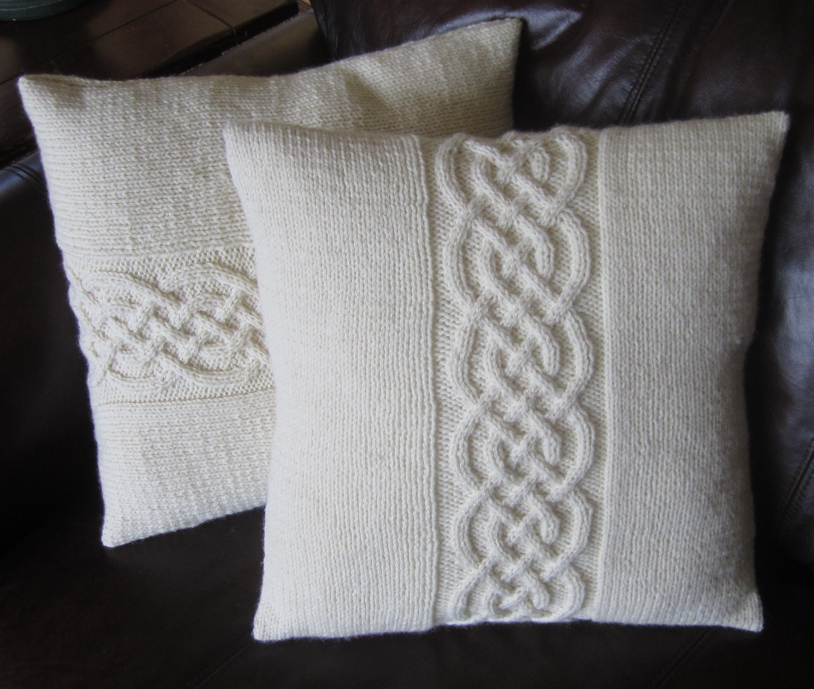 Celtic Embroidery Patterns Celtic Knot Pillow Cover Knitting Pattern 1640cm And 1845cm