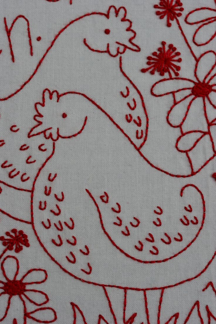 Chicken Embroidery Patterns 13 Best Photos Of Free Redwork Patterns Free Redwork Embroidery