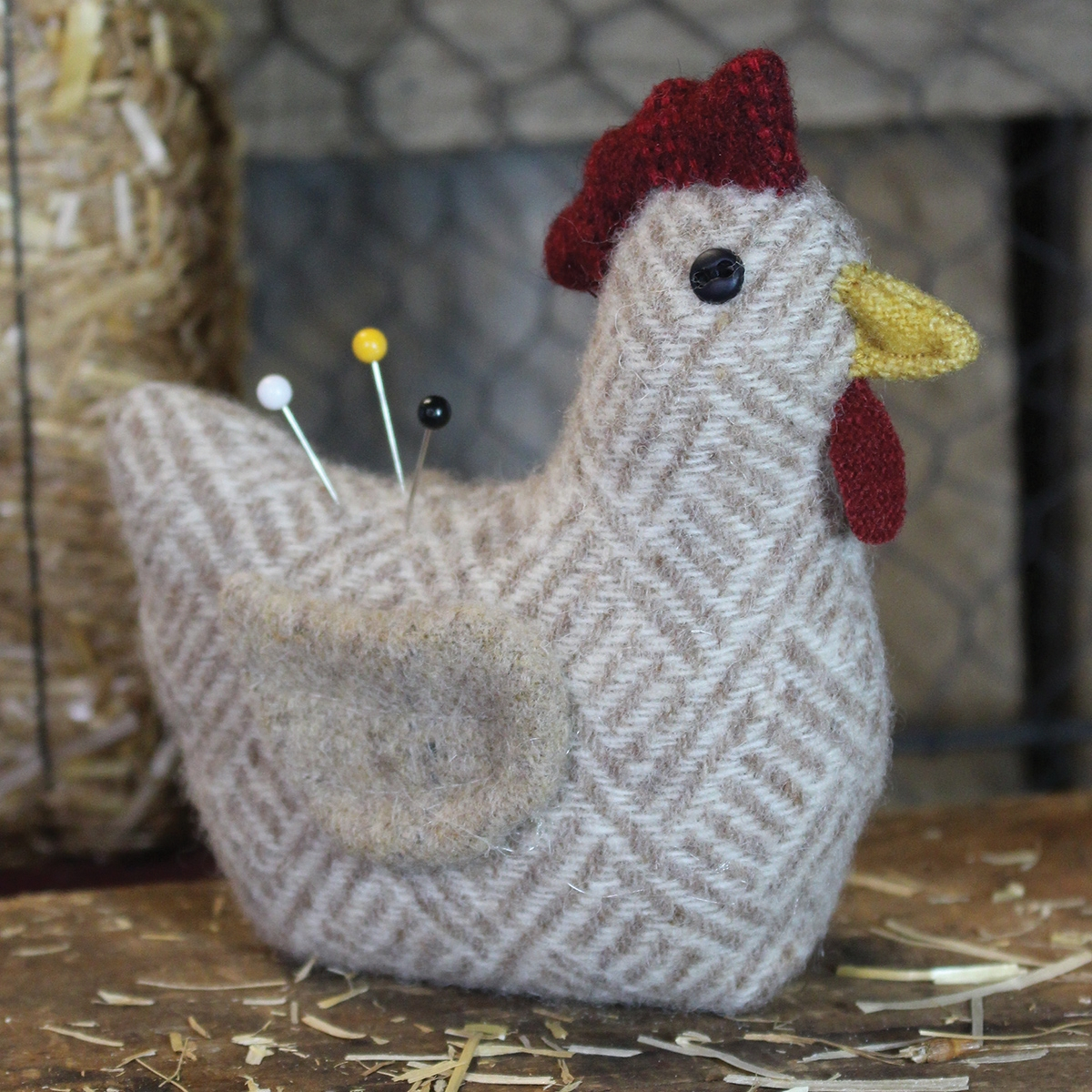 Chicken Embroidery Patterns Free Chicken Pincushion Pattern And Buttons
