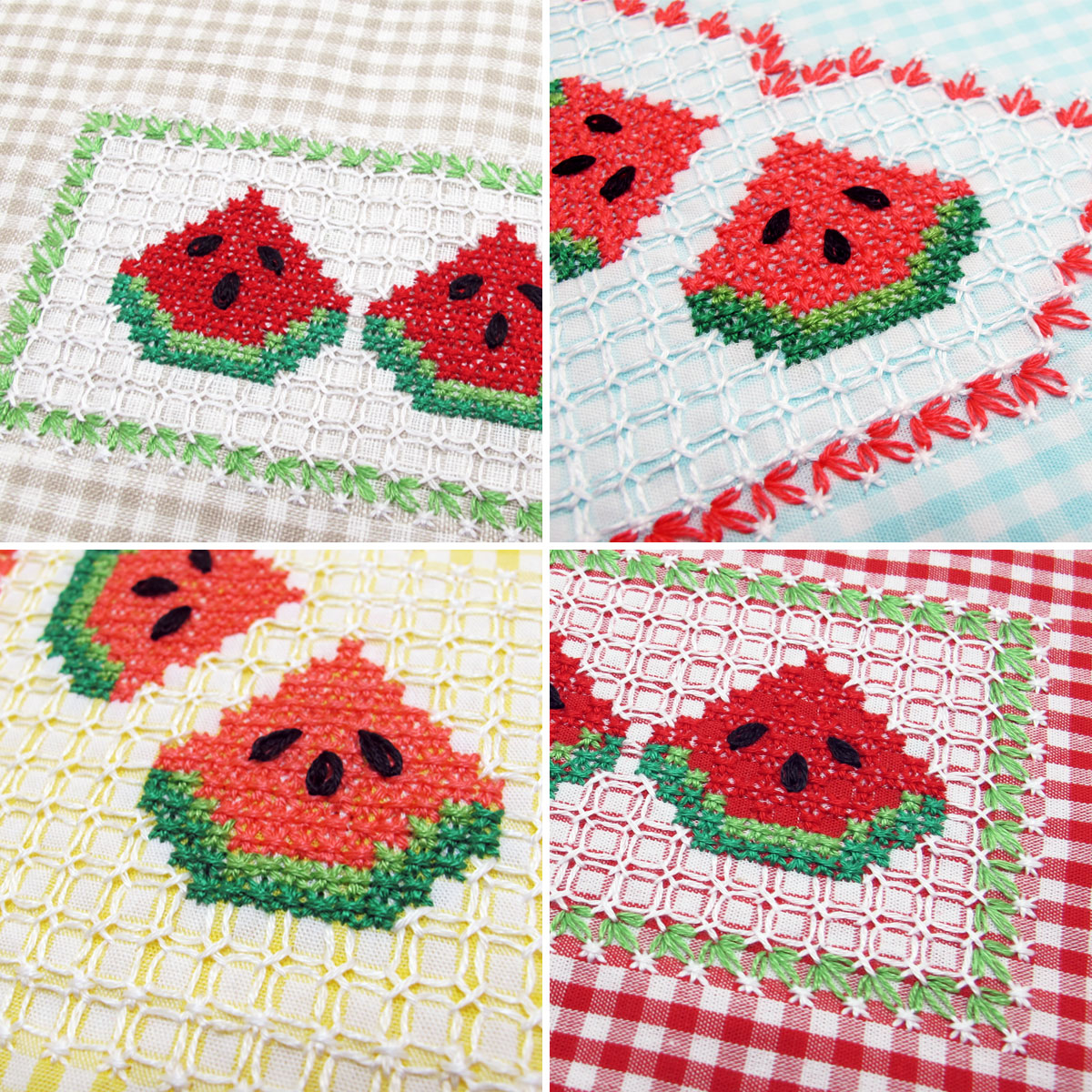 Chicken Scratch Embroidery Patterns Diy Watermelon Embroidery