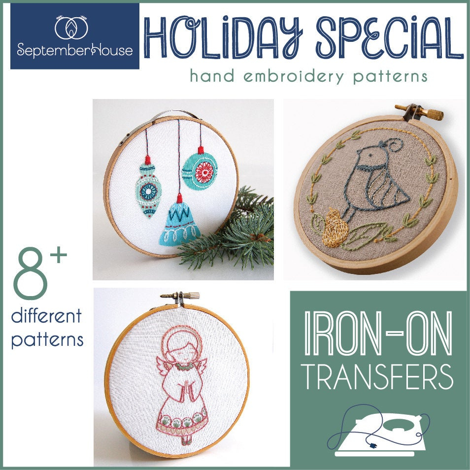 Christmas Hand Embroidery Patterns Embroidery Patterns Holiday Special Iron On Transfers For Hand Embroidery Holiday Embroidery Christmas Patterns Modern Embroidery Patterns