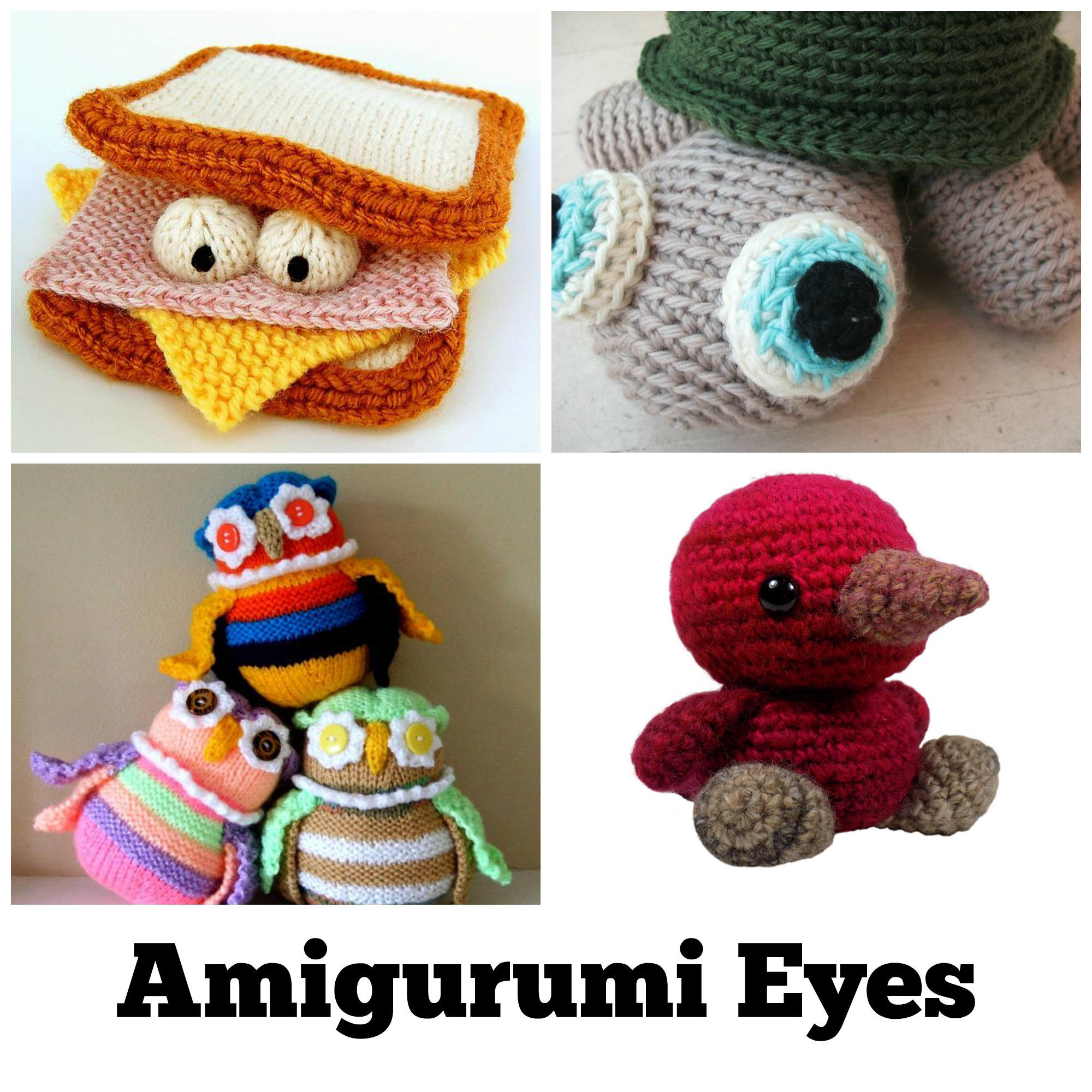 Crochet With Embroidery Floss Patterns 5 Types Of Amigurumi Eyes For Your Cuddly Creation