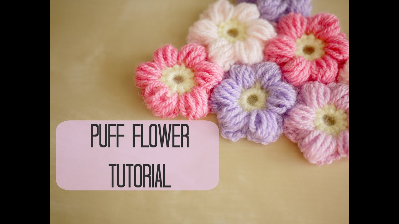 Crochet With Embroidery Floss Patterns Crochet How To Crochet A Puff Flower Bella Coco