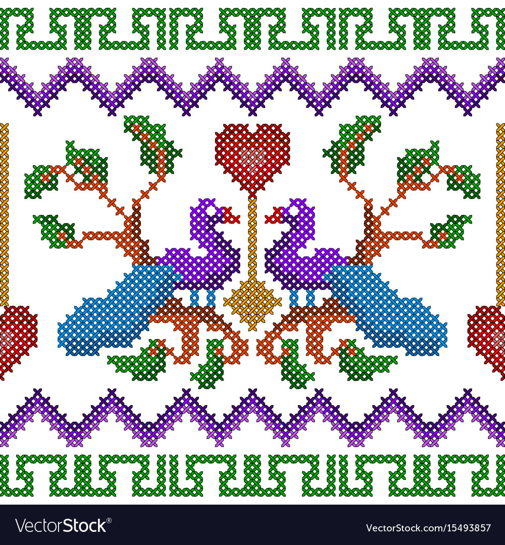 Cross Stitch Embroidery Patterns Cross Stitch Embroidery Peacock Design For