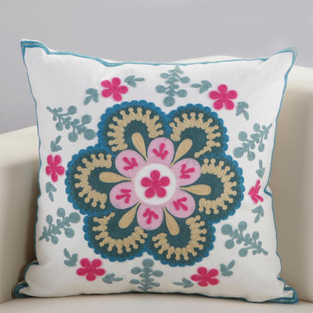 Cushion Cover Embroidery Patterns Sc Ethnic Style Embroidery Pattern Car Sofa Throw Pillow Cover