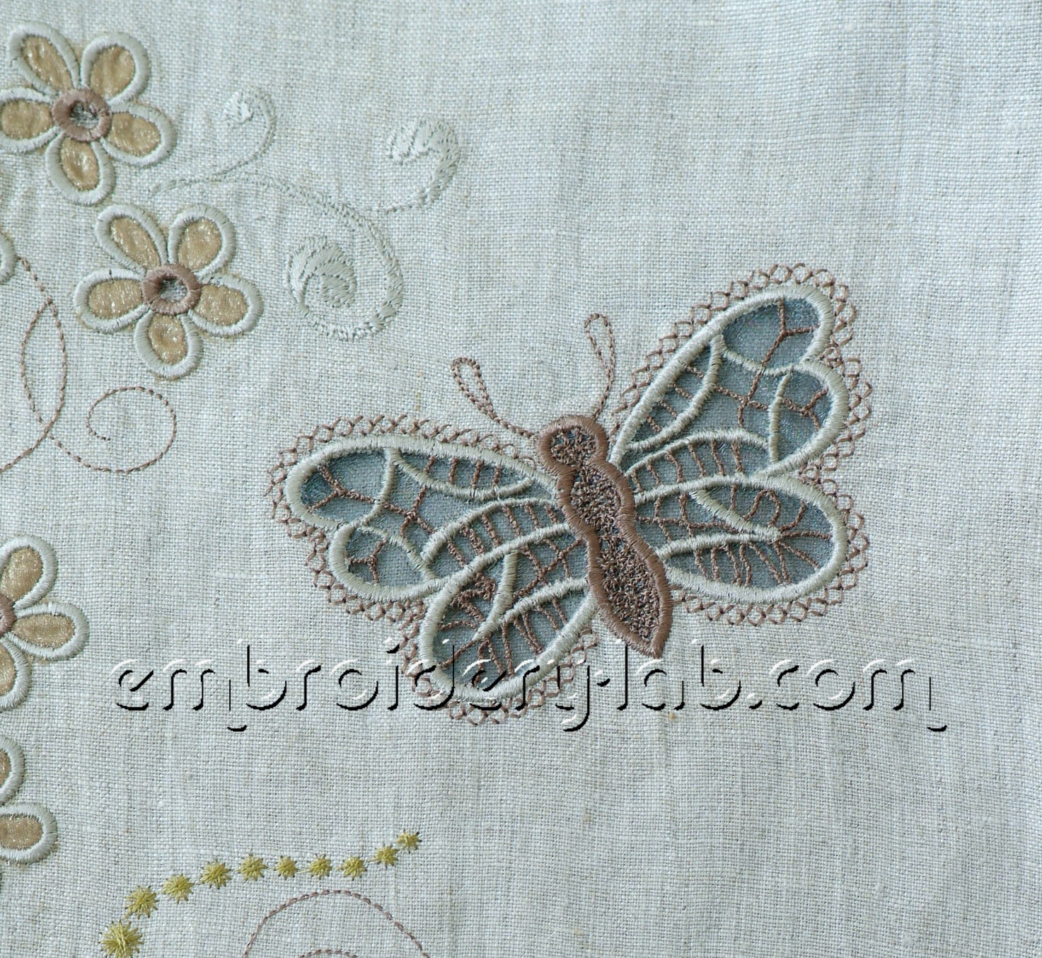 Cutwork Embroidery Patterns Butterfly Cutwork 0004