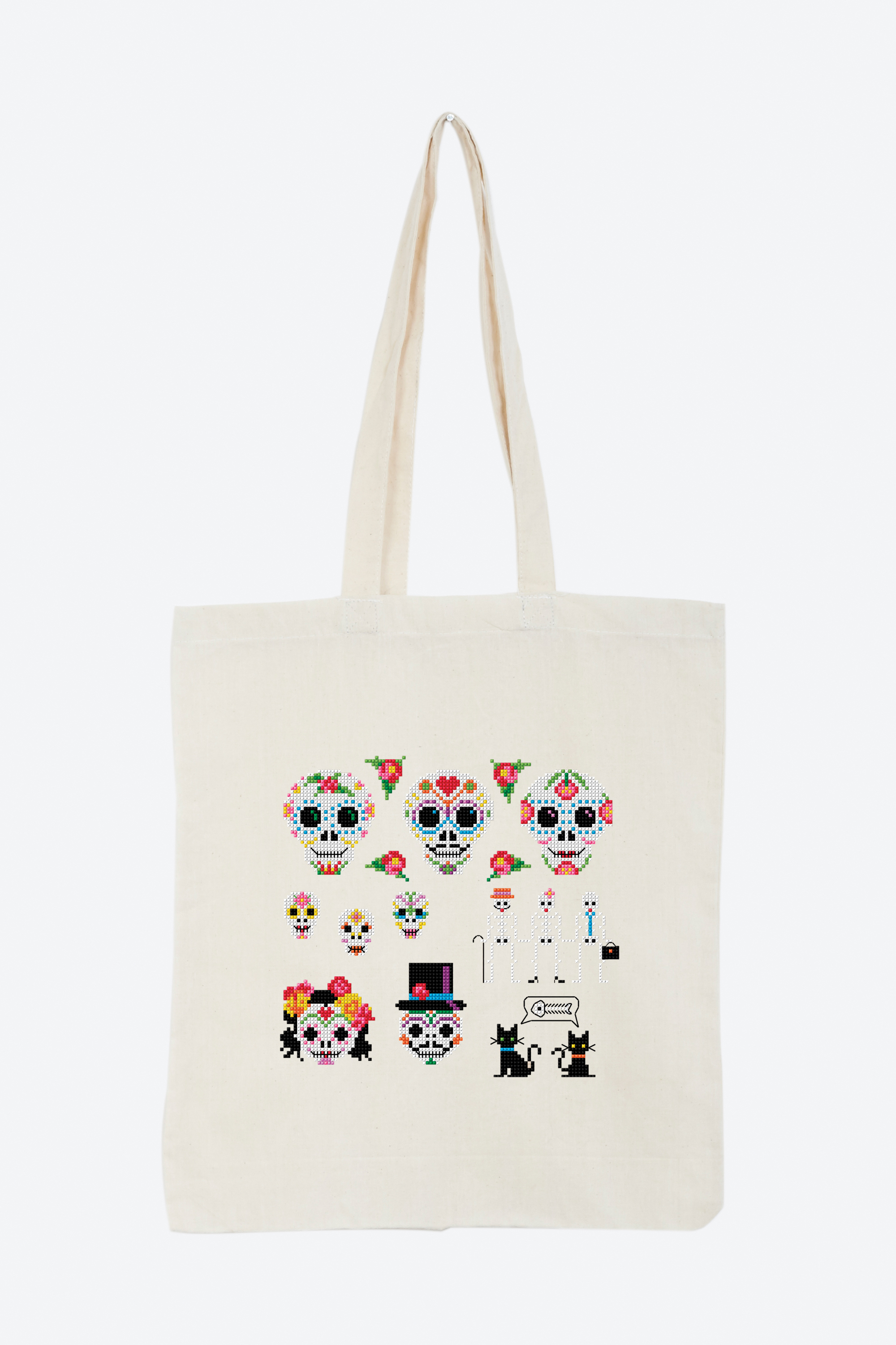 Day Of The Dead Embroidery Patterns Mexican Day Of The Dead Cross Stitch Pattern