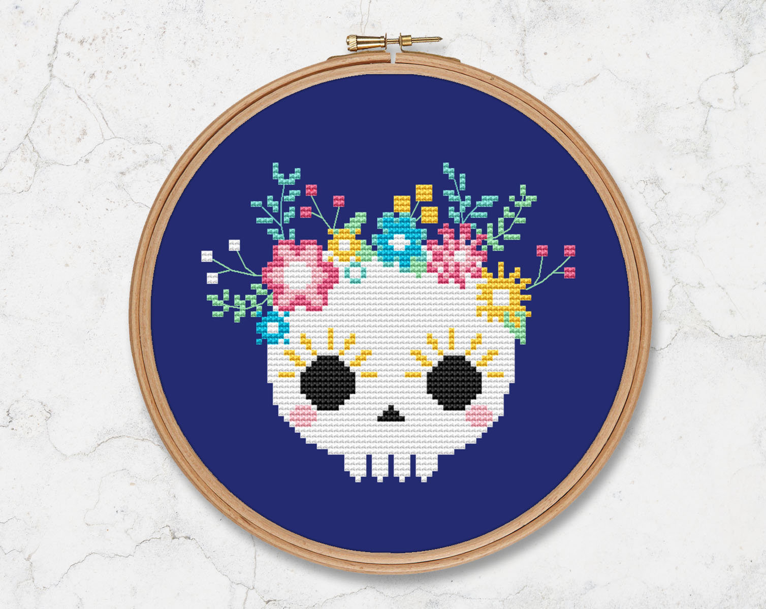 Day Of The Dead Embroidery Patterns Skull Cross Stitch Pattern Pdf Sugar Skull Halloween Dia De Los Muertos Modern Mexican Day Of The Dead Holiday Cs131