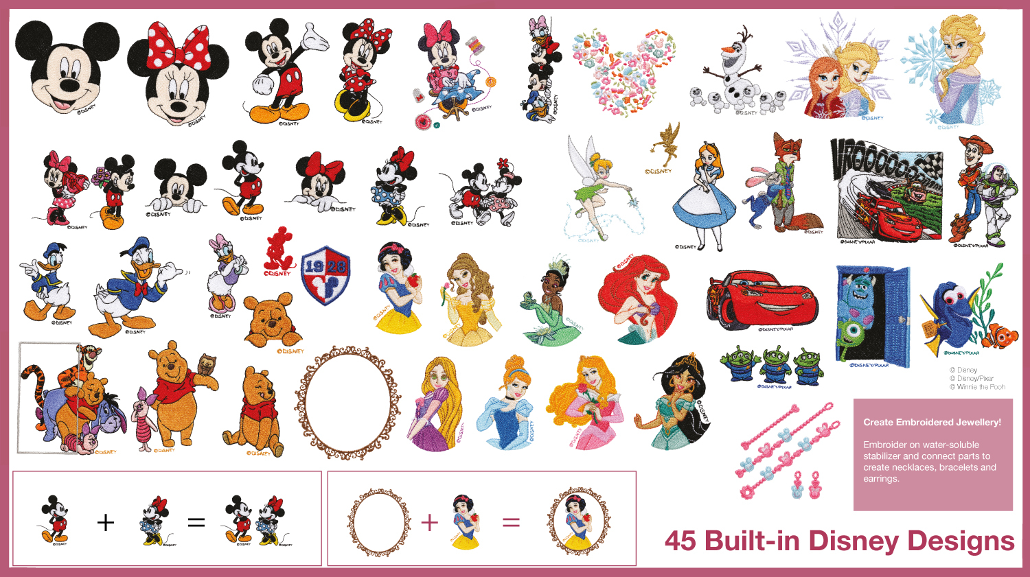 Disney Embroidery Patterns Brother M240ed Brother Sewing
