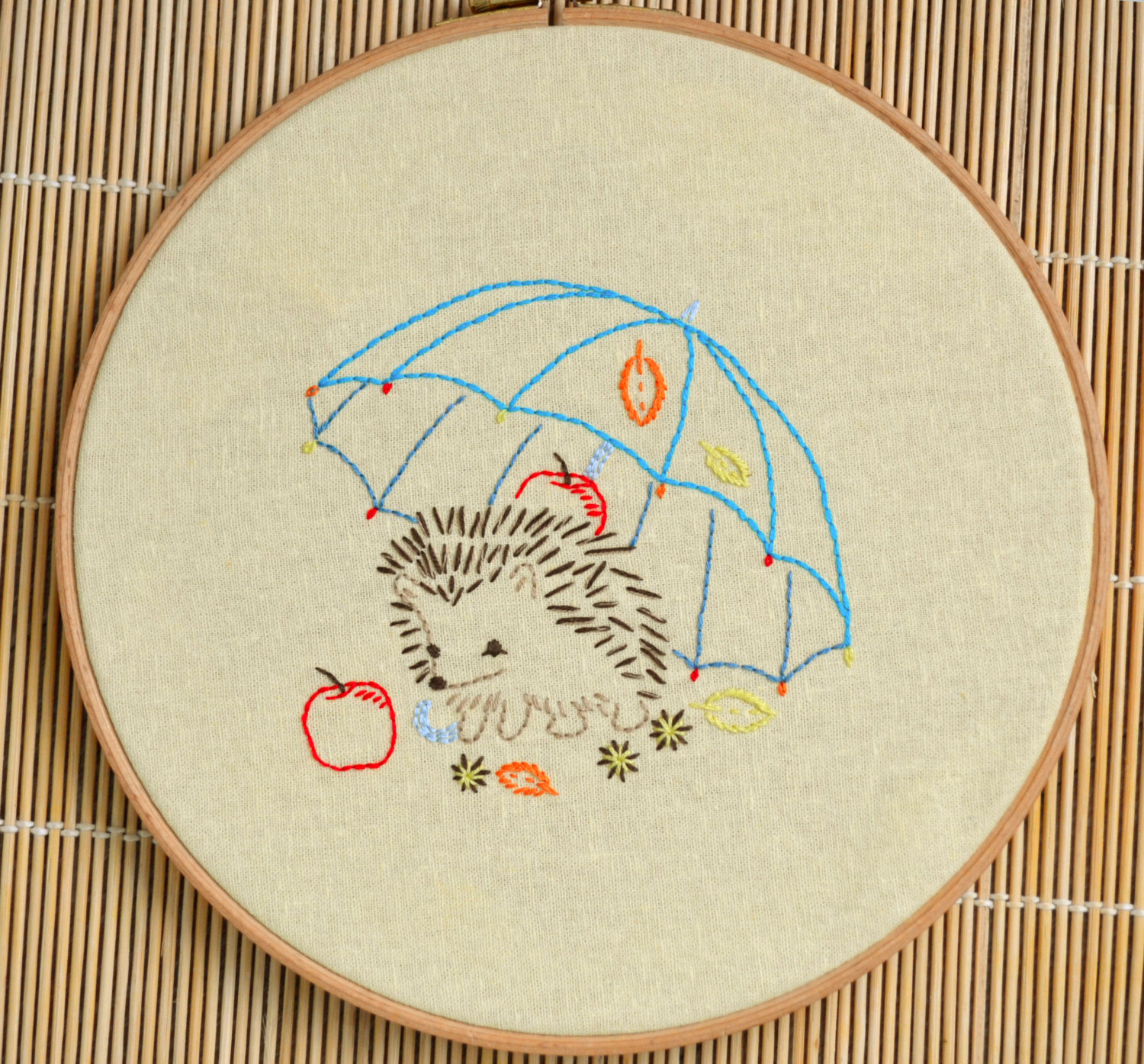 Diy Embroidery Patterns Embroidery Pattern Beginner Level Pdf Hedgehog Diy Naiveneedle