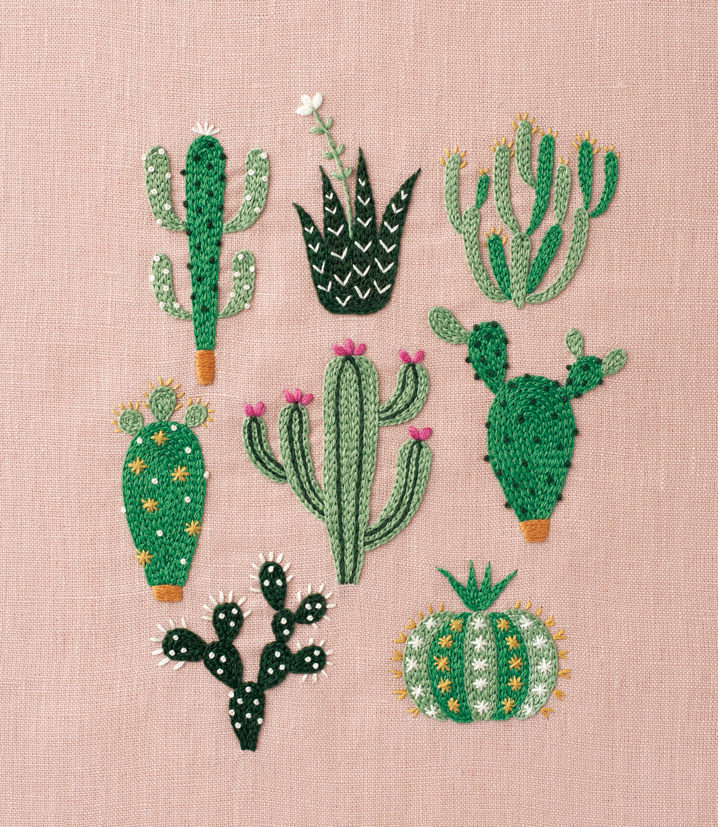 Dmc Embroidery Patterns Diy Floral Cactus Embroidery Projects From A Year Of Embroidery