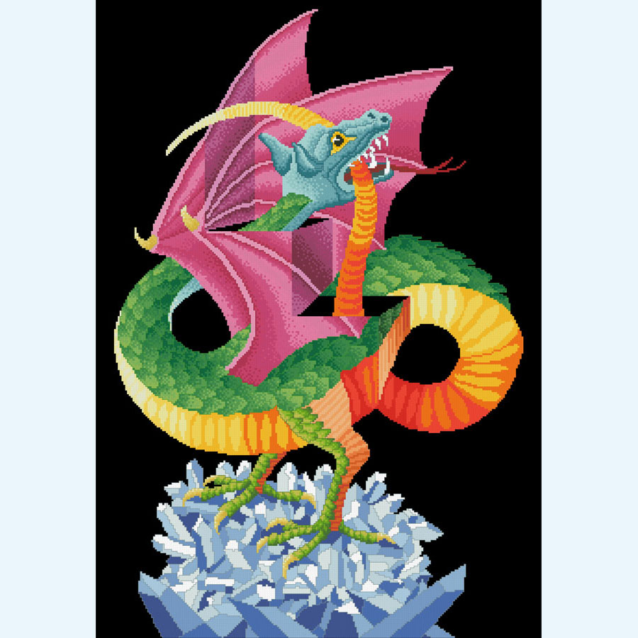 Dragon Embroidery Pattern Dragon